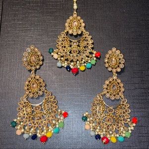 Indian Earrings and Tikka
